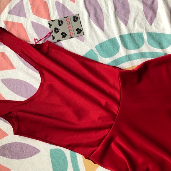 Boohoo Skater Dress Red - Picture 6 of 7